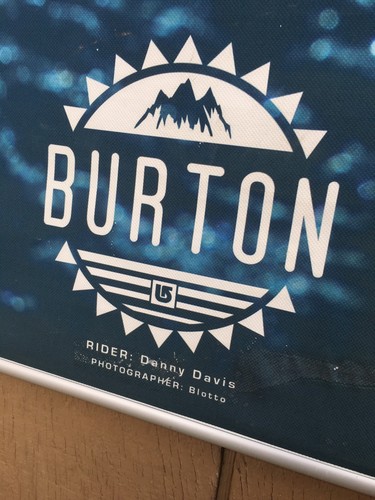 Burton Danny Davis Snowboard 4X4 Foot Canvas Wall Poster Art Display