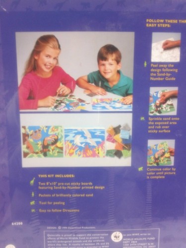 Quincrafts Sand Creations for Ages 6 and Up Dolphins Toucans Monkeys