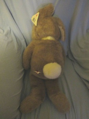 PLUSH BROWN BUNNY RABBIT WILLOUGHBY W/TAG! DAKIN 1990 VINTAGE 22