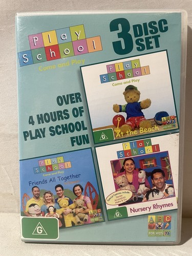 ABC Kids Play School 3 Disc Set DVD 2010 PAL Region 4 LNC
