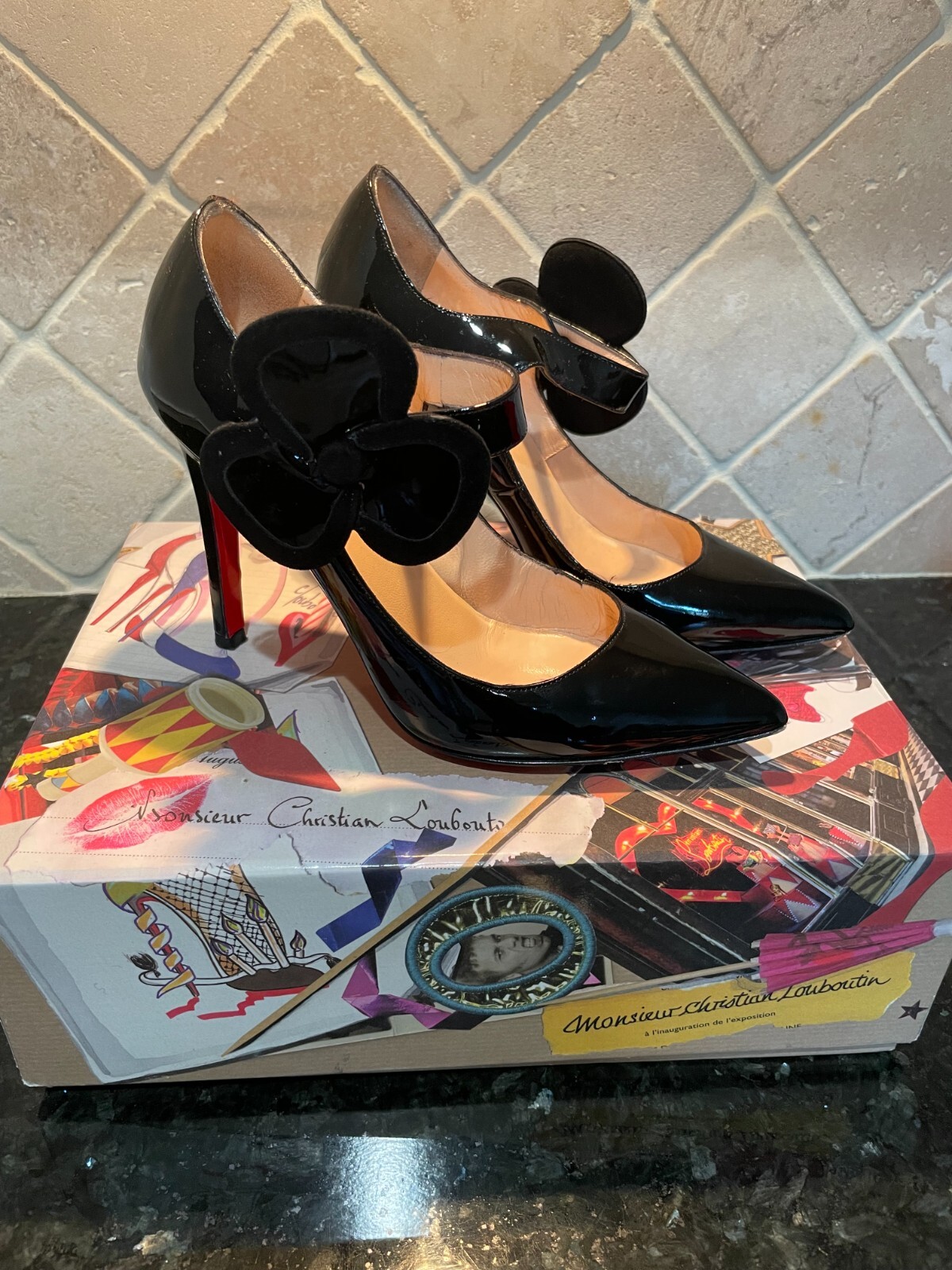 Christian Louboutin ブラック ハイヒール　35 新品未使用 3160528bk01-3160528bk01-