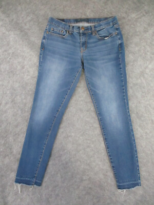 Aeropostale Jeans Womens 6 Blue Denim Skinny Flex Effects Low Rise Retro 28x27