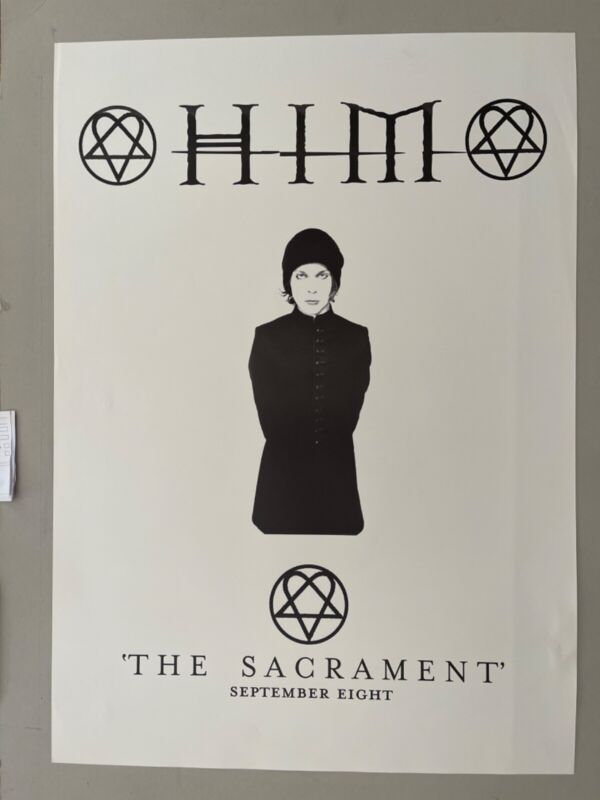 HIM,THE SACRAMENT, 2003 PROMO POSTER, LAST ONE!