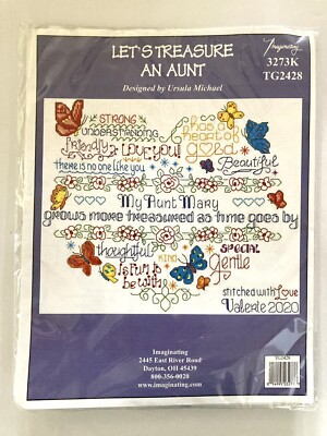 Let's Treasure An Aunt Cross Stitch Kit By Ursula Michael, TG2428 3272K