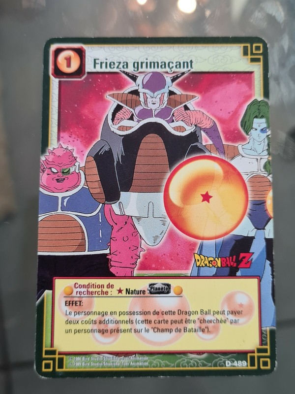 Carte Dragon Ball Z FranÃ§Aise Frieza GrimaÃ§Ant D-489