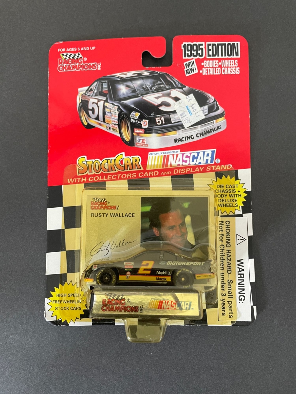 ＆【A0119】激レア1995 Rusty Wallace #2 レーシングカー Racing Champions Nascar Rusty Wallace #2 Stock Car Toy 1995