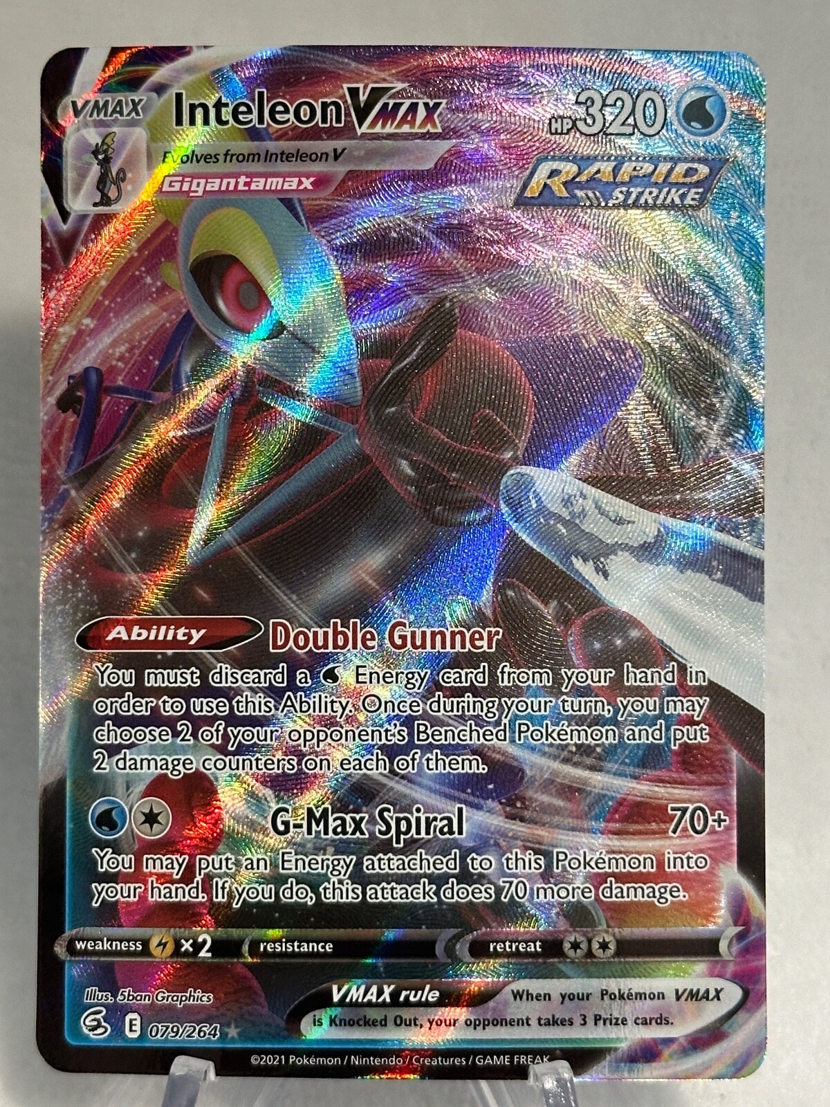 Pokemon TCG Inteleon VMAX 079/264 - Fusion Strike - Ultra