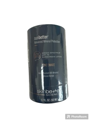 SkinBetter Science SunBetter Tone Smart SPF 75 Sunscreen Lotion 50ML NEW SEALED