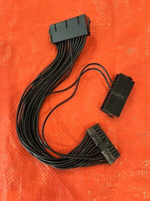Supply Splitter, Dual PSU Cable Adapter 24 Pin 20+4 Pin ATX Motherboard