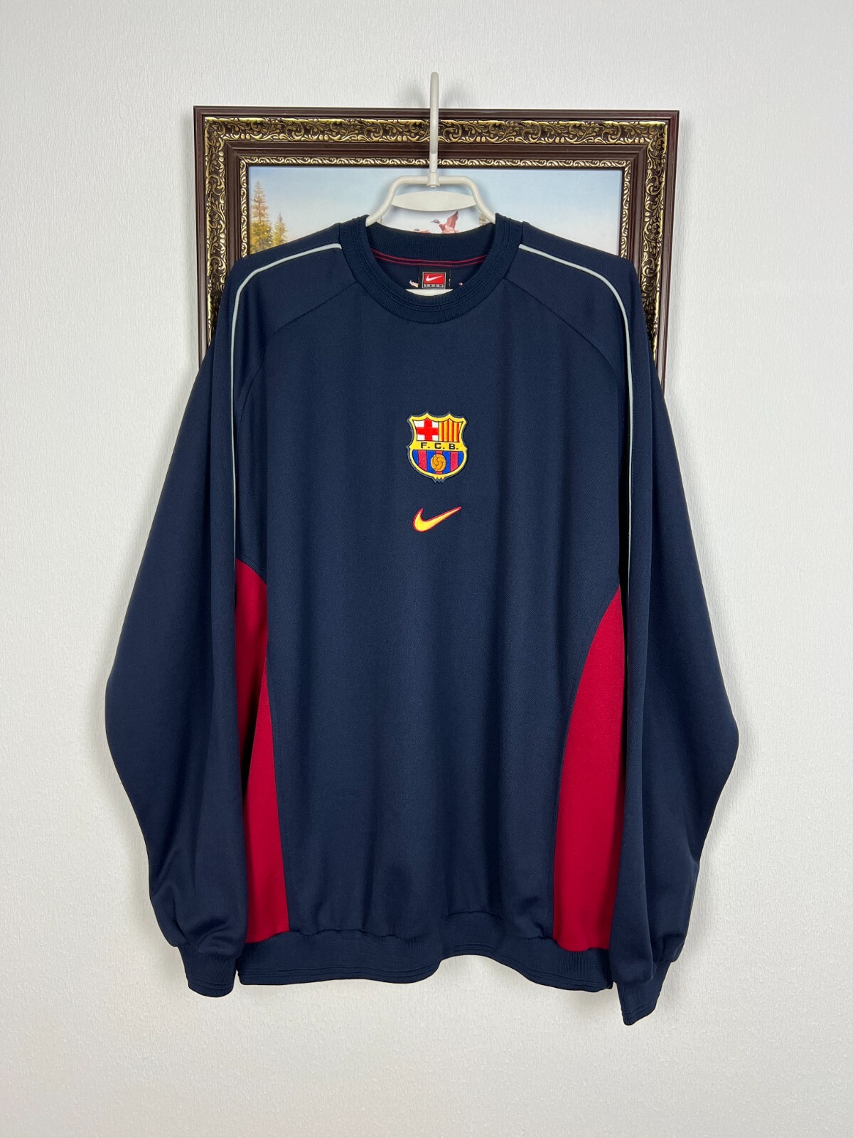希少　ヴィンテージ　NIKE FCバルセロナ100周年記念 スエット　90年代 古着 90年代 ナイキ NIKE TEAM F.C.B. FCバルセロナ スウェット