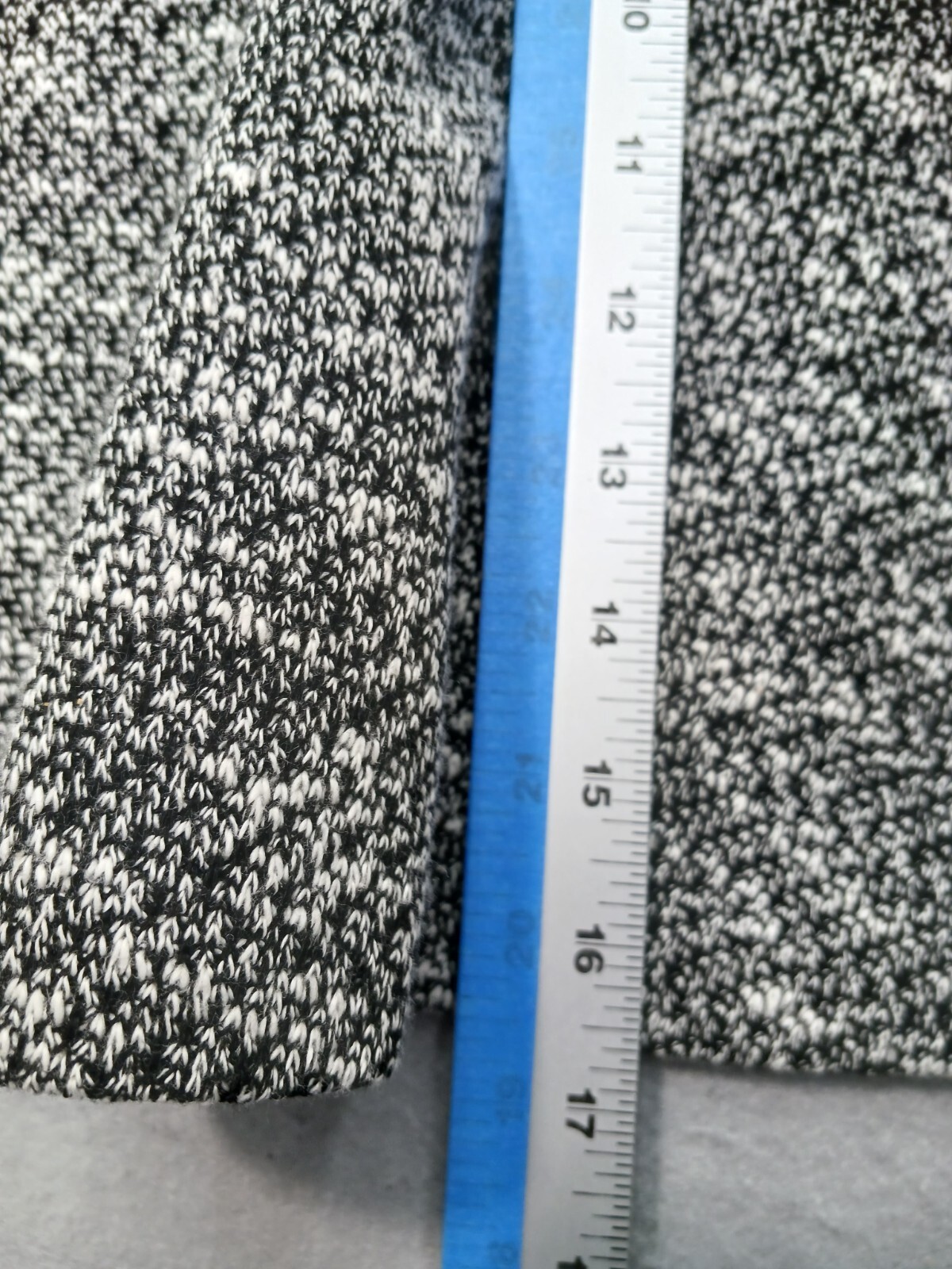 LOFT Women's Skirt Size M A-Line Black White Marled Knit Stretch Casual