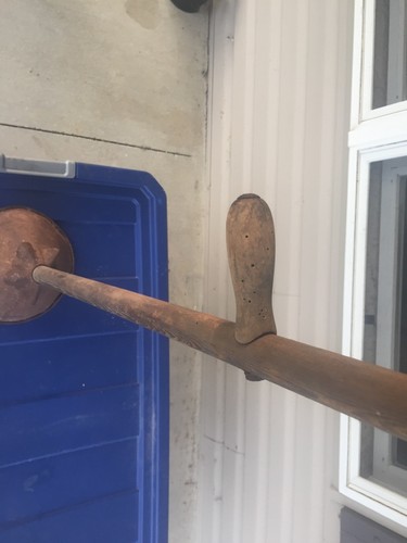 VINTAGE HAND WASHER PLUNGER RAPID WASH PRIMITIVE LAUNDRY AGITATOR METAL