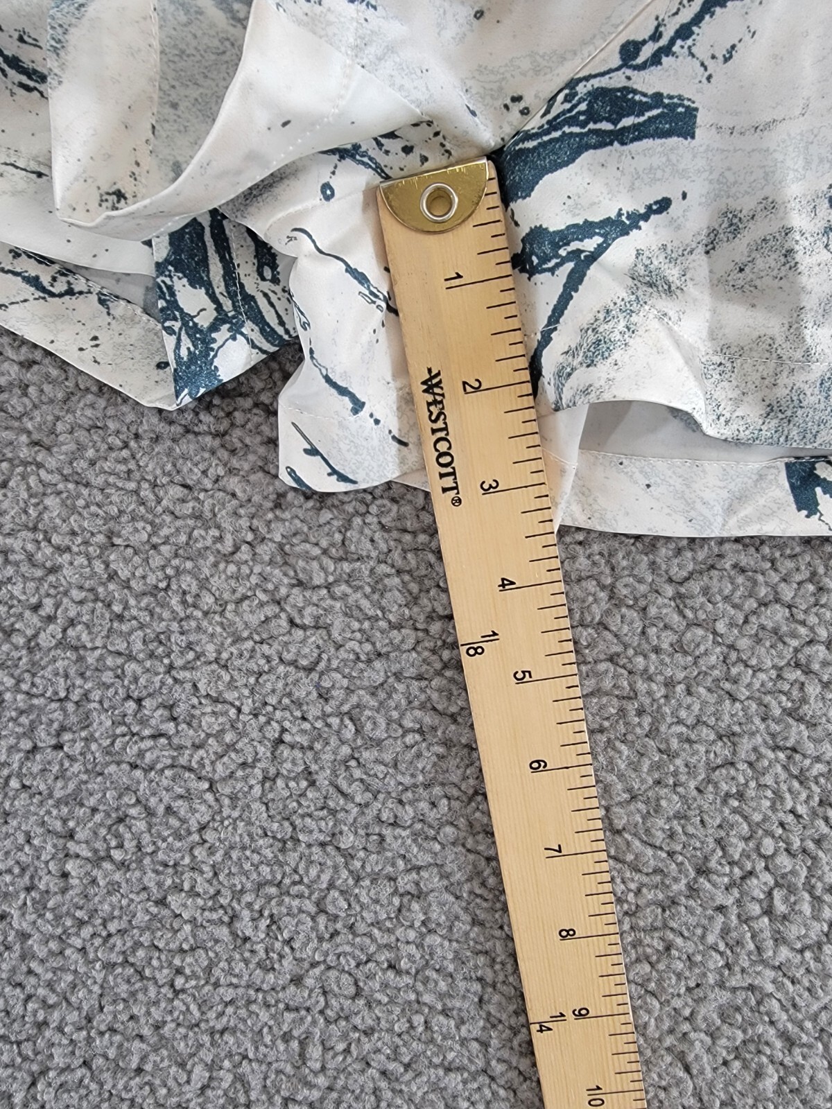 GINIA Silk Pajama Shorts Women's 8US Carrara Marble Drawstring Elastic Waist - Picture 7 of 17
