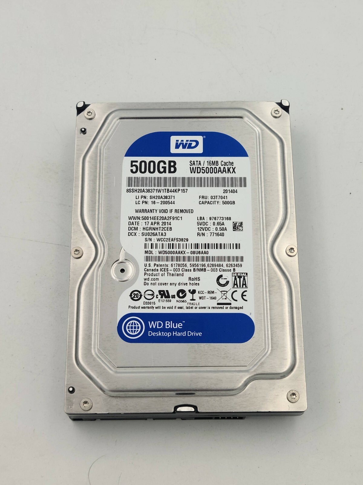 値下　Western Digital 500GB HDD ８個とおまけ 500 GB WD Blue PC Desktop Hard Drive | Western Digital