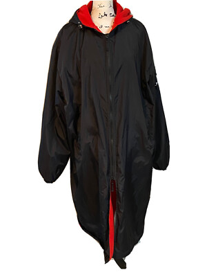 Black Adoretex Adult Mid Length Sideline Warm Fleece Lined PARKA COAT XXL EUC