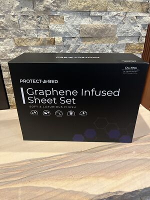 Protect-a-Bed Graphene Infused Sheet Set Light Gray California King Cal