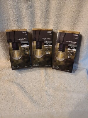 3X 4 pack string lights 1w replacement bulbs 12 TOTAL BULBS