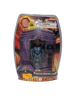 Doctor Who Series 4 Sontaran Commander Skorr Action Figure Top Trumps Exclusive 