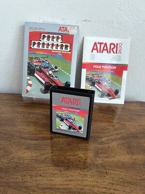 POLE POSITION Atari 2600 TESTED & WORKING/Original Box/ Manual