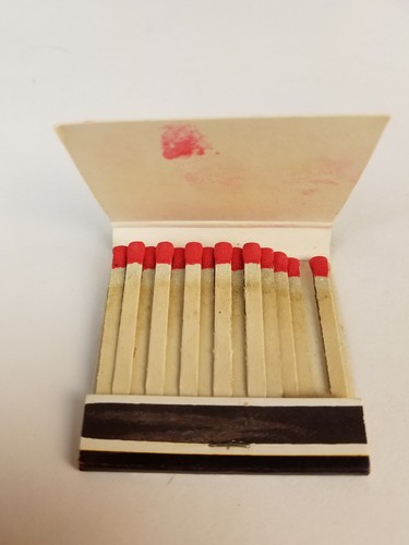 Vintage CONOCO GASOLINE Matchbook Ride The Hot One diamond match c8