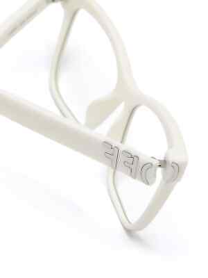 Pre-owned Off-white Oerj067s24pla0010100 Style 67 White Eyeglasses