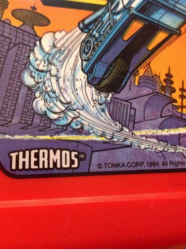 1984 GO BOTS vintage plastic Thermos lunchbox (only) Good condition.