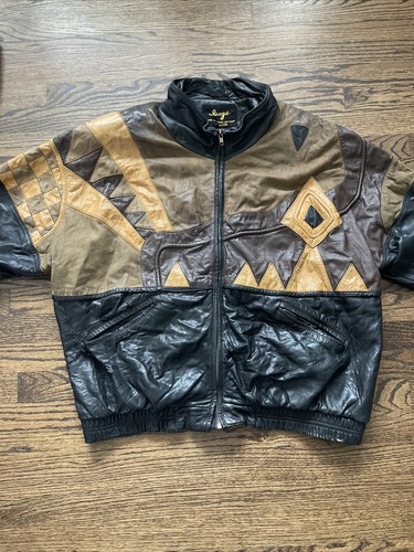 美品　V2 leather jacket model-AR-rayon-firenze-leather