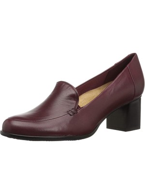 

Женские туфли-лодочки без шнуровки TROTTERS Maroon Goring Quincy с круглым носком и блочным каблуком, T1864-600
