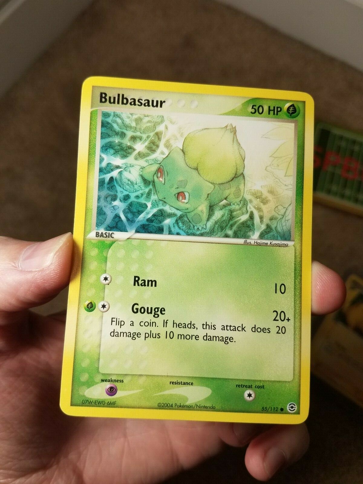 2004 POKEMON EX FIRE RED & LEAF GREEN SET BULBASAUR CARD 55 2004 POKEMON EX FIRE RED & LEAF GREEN SET BULBASAUR CARD 55
