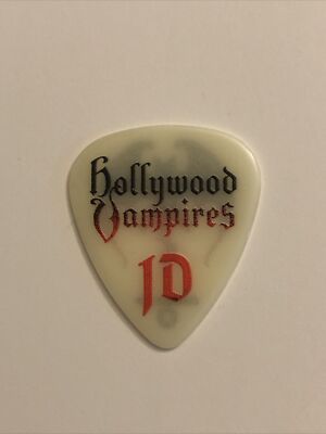 Hollywood Vampires Johnny Depp 2023 Tour Guitar Pick Glow In The Dark Cooper Joe