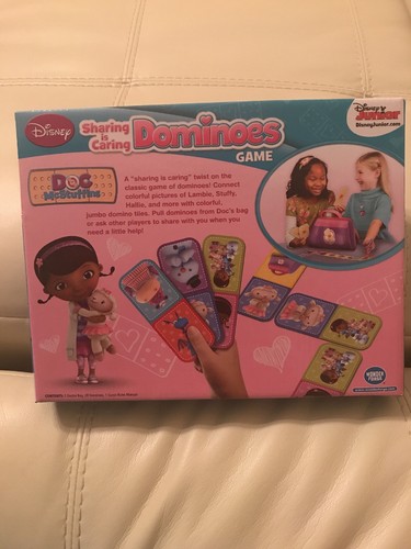 DISNEY DOC MCSTUFFINS DOMINOES GAME SHARING IS CARING IN CARRYING CASE NEW