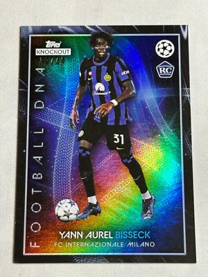 2023-24 Topps Knockout UCL Blue Yann Aurel Bisseck /49 Rookie RC *READ DESC*