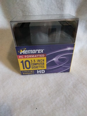 Vintage Computer Discs MEMOREX 3.5 INCH K78 New