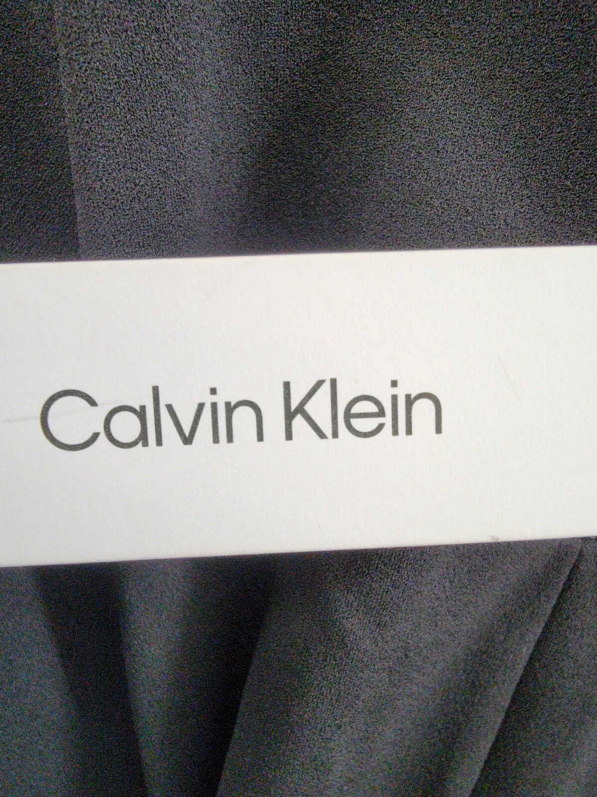 Calvin Klein Pleated Knee Length Sheath Dress Women's 4 Black Back Zip Closure - Picture 16 of 17