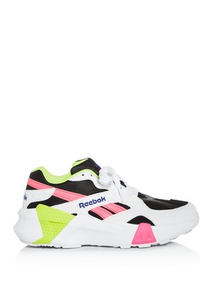 

REEBOK Женские белые спортивные кроссовки на танкетке 1-1/2 дюйма на платформе Aztrek с круглым носком 4 м, Белый, EF3452