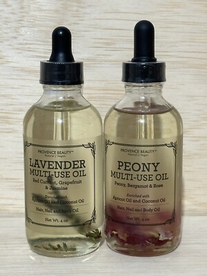 2-Provence Beauty Multi- Use Enriched Oils Lavender & Jasmine & Peony & Rose