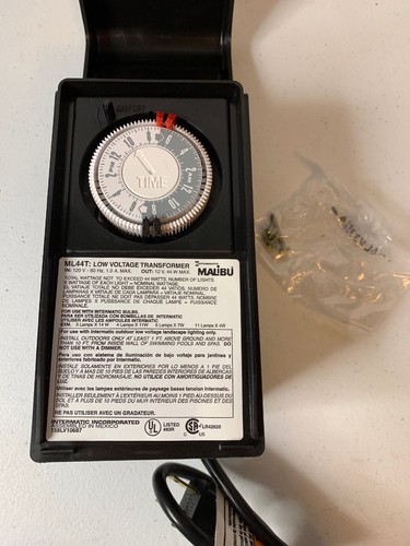NEW! Malibu ML44T Low Voltage Landscape Lighting Transfomer 44 Watt Ships FREE!