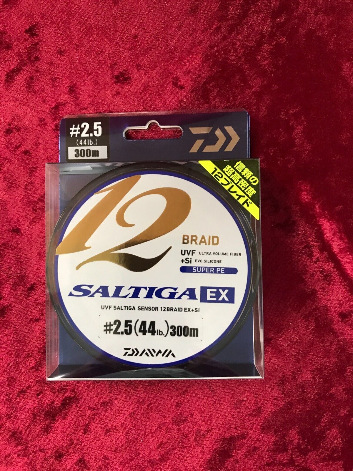 Daiwa PE Line UVF SALTIGA SENSOR 12 BRAID EX+Si 300M 2.5 Daiwa PE Line UVF SALTIGA SENSOR 12 BRAID EX+Si 300M 2.5