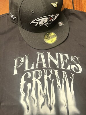 PAPER PLANES    BALTIMORE RAVENS NFL FITTED HAT   SIZE 7  7/8
