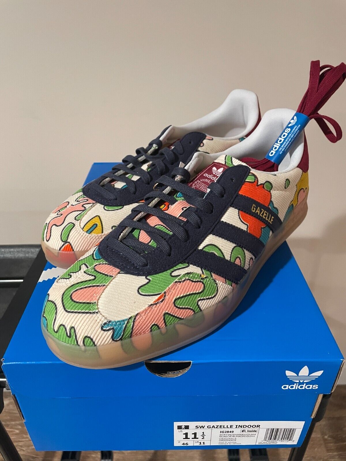 Adidas Gazelle Sean Wotherspoon Indoor Size 11.5 NEW IG2849 Adidas Gazelle Sean Wotherspoon Indoor Size 11.5 NEW IG2849