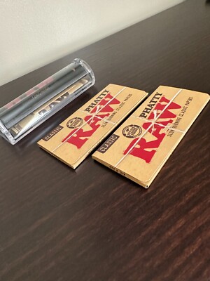 Raw Phatty Roller Machine 125MM + 2 Raw Phatty 125mm Long Packs of Paper Combo