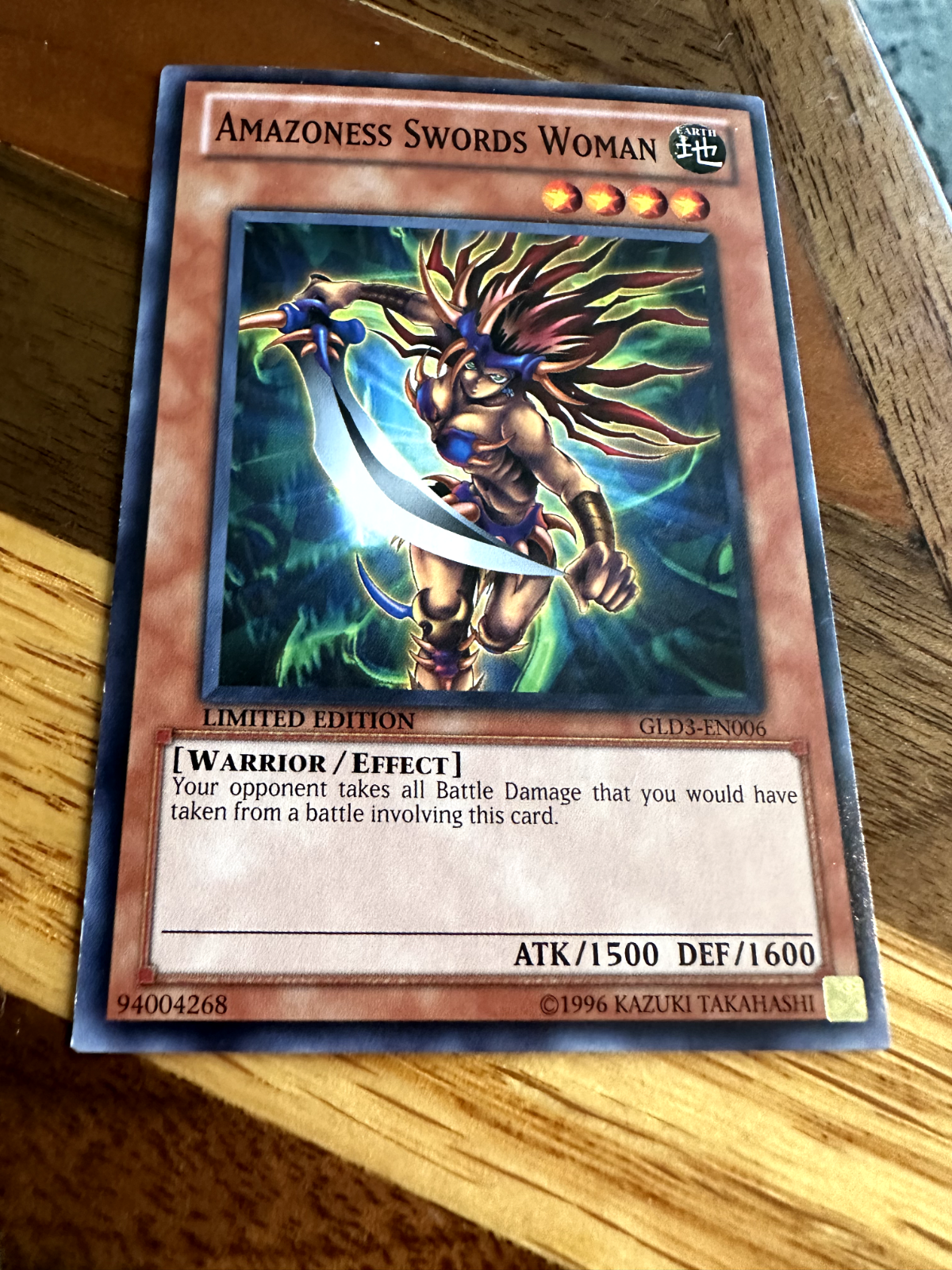 Amazoness Swords Woman GLD3-EN006 Limited Edition Common NM