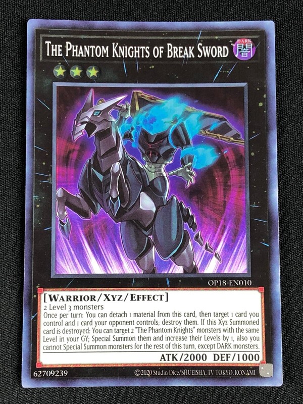 firstkhaotung moment カード YUGIOH THE PHANTOM KNIGHTS OF BREAK SWORD OP18-EN010 SUPER