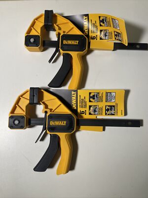 Dewalt 6'' Large Bar Trigger Clamp 300 lb Clamping Force NEW Lot 2