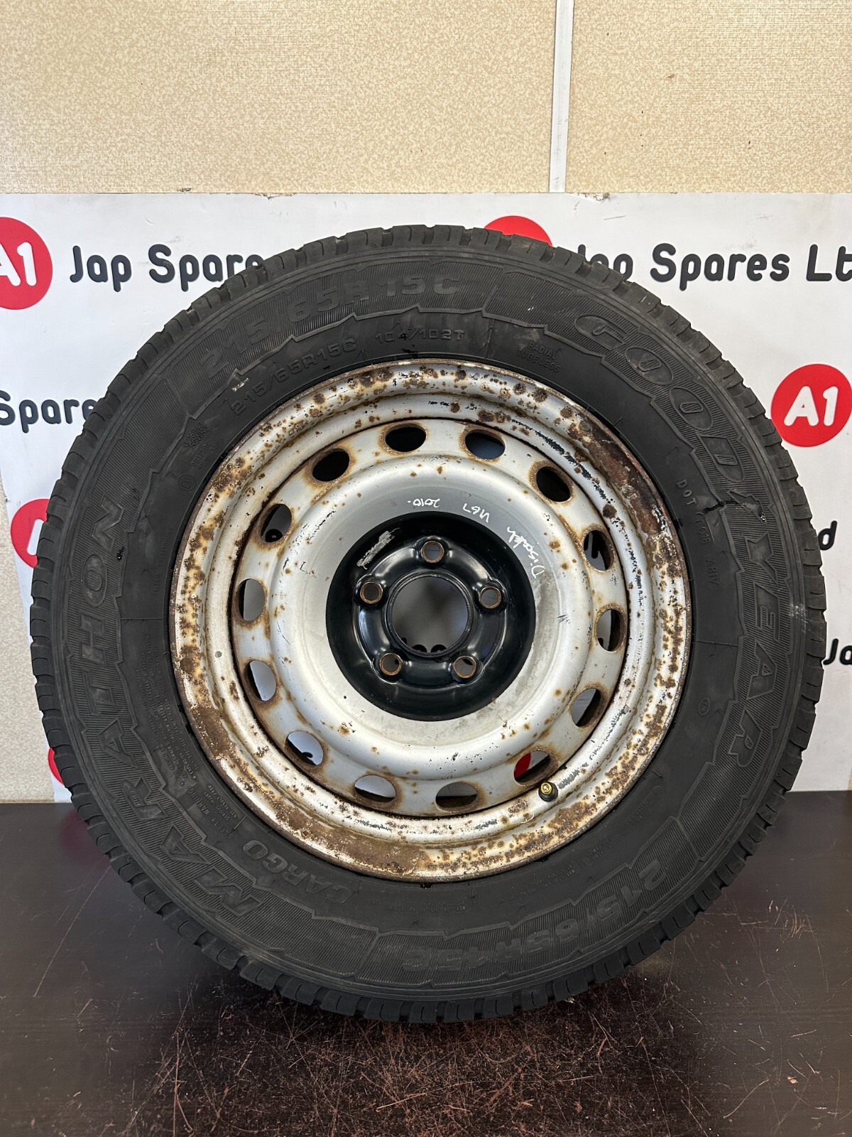 8840A6○ 15×5 1/2JJ PCD100 4H 日産純正 鉄ホイール ティーダ