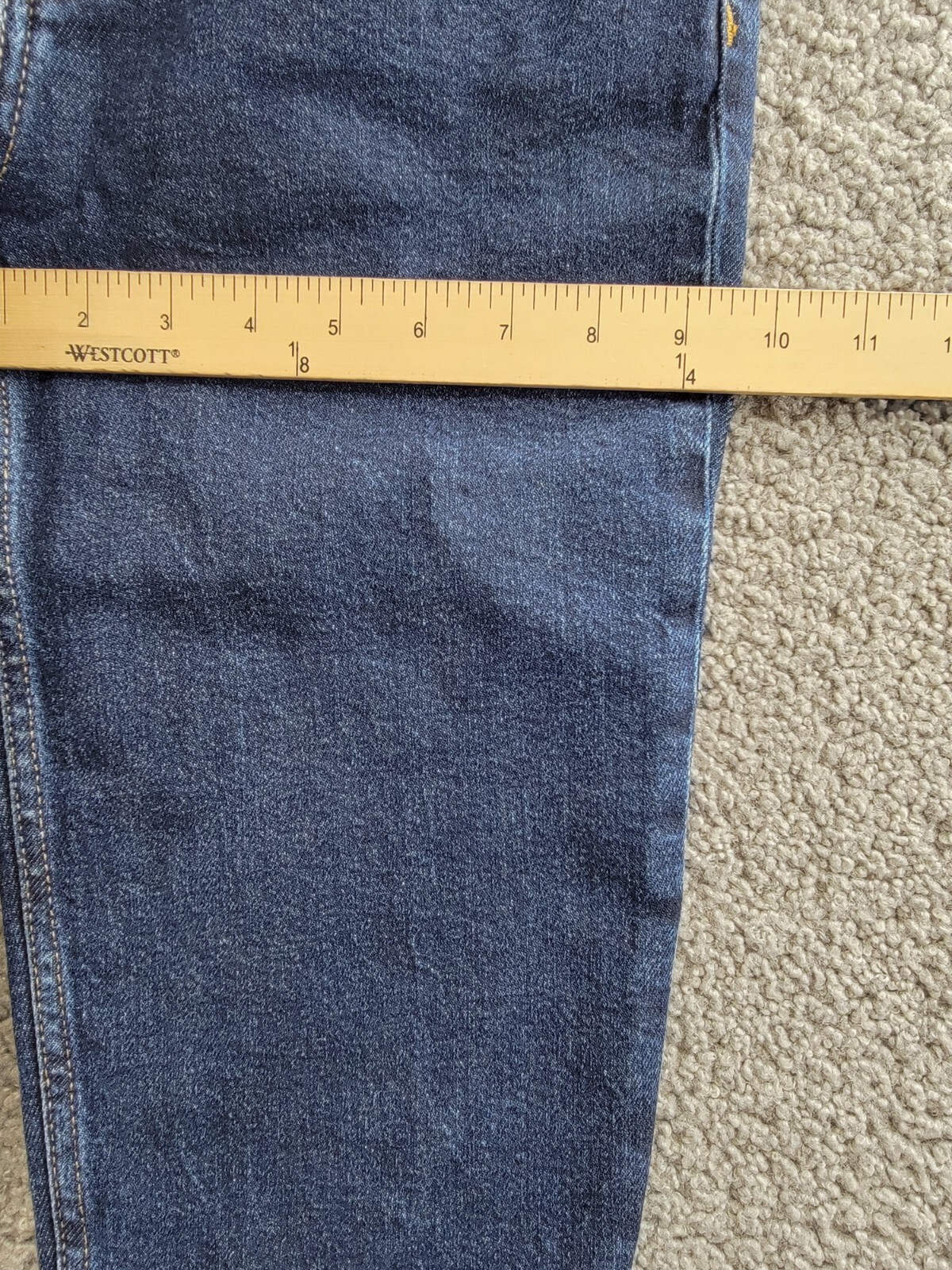 RE/DONE Stretch Denim Skinny Jeans Womens 26 Dark Rinse High Rise Button Closure - Picture 6 of 18