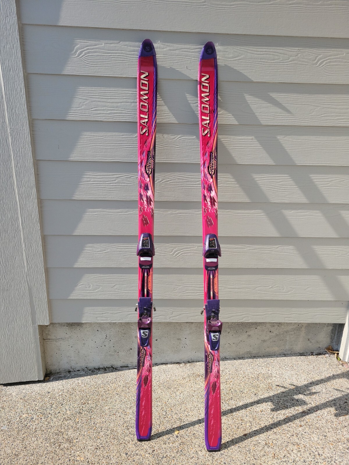 Vintage 90s Salomon Evolution 9Lite Skis 175cm w/ Salomon