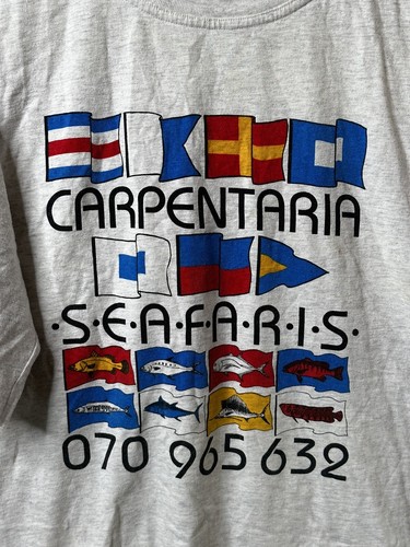 Vintage Graphic T Shirt Multiple Countries Carpentaria Seafaris 070 965 632 XXL