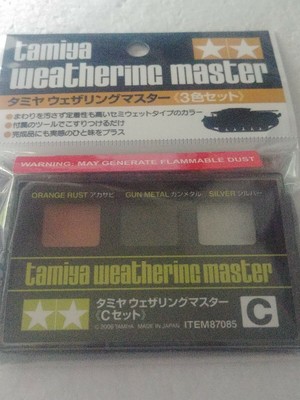 Tamiya Weathering Master set C orange rust gun metal silver 87085