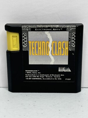 TechnoClash Sega Genesis 1993 Authentic Tested Cartridge Only Ships Fast!